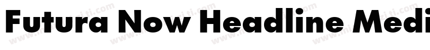 Futura Now Headline Medium字体转换